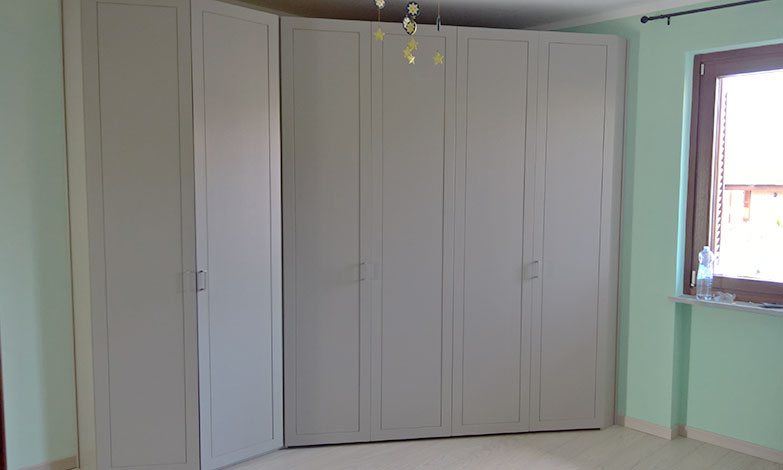 armadio su misura rovere laccato