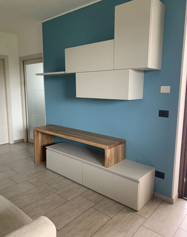 Mobile soggiorno artigianale rovere