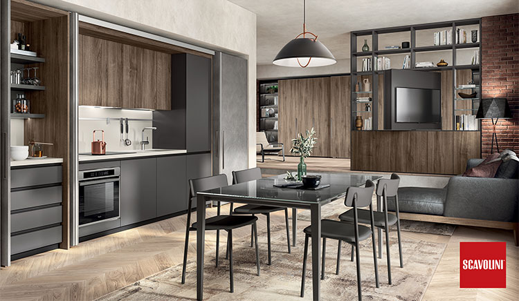 Cucina Scavolini Boxlife – modello cucina con soluzioni salvaspazio e moduli “box” innovativi