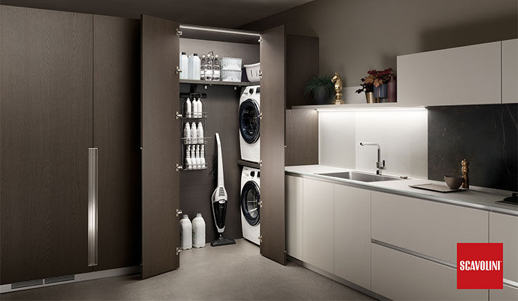 Cucina Scavolini Delinea – composizione cucina dal taglio moderno e soluzioni estetiche snelle