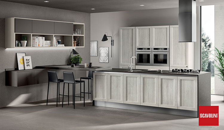 Cucina Scavolini Evolution – soluzione cucina evoluta con finiture tecnologiche